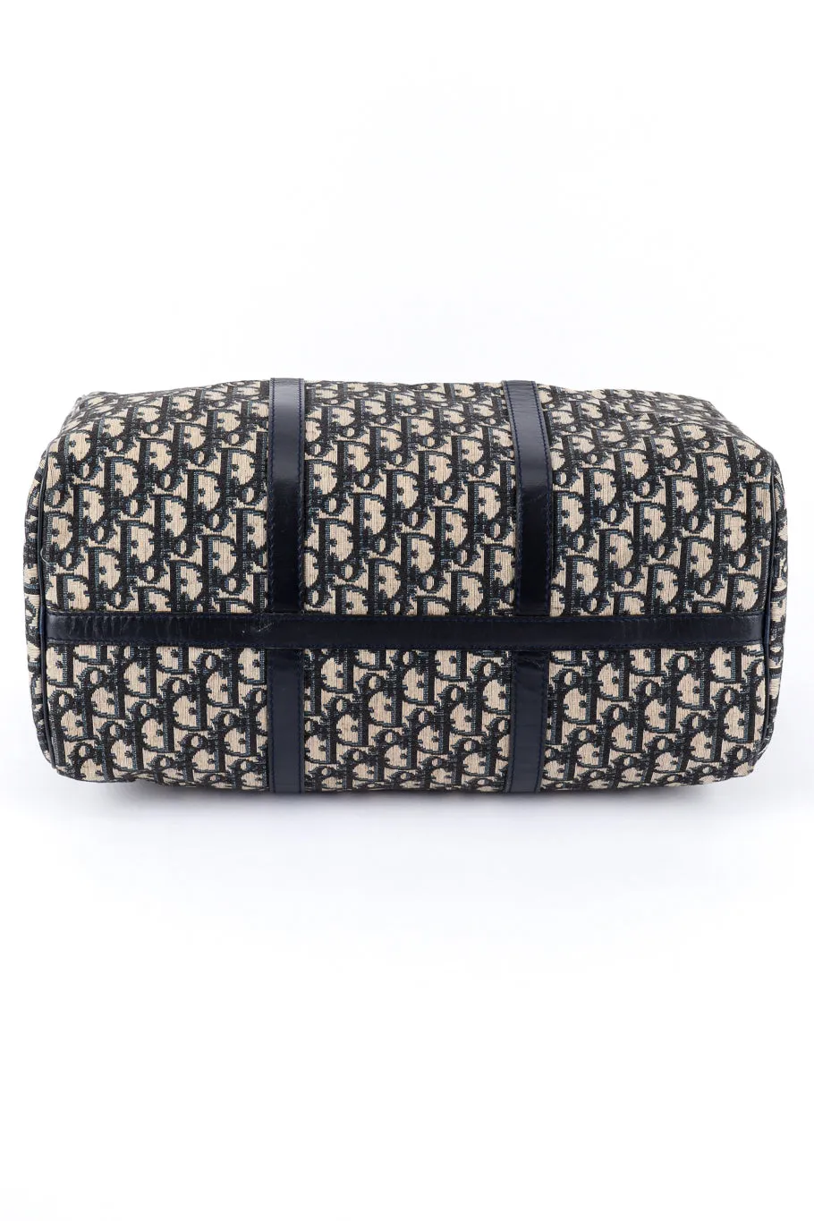 Navy Monogram Trotter Boston Bag