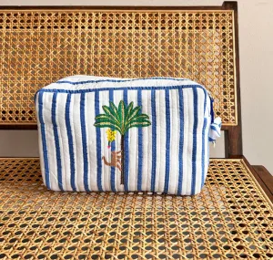 NM - Cosmetic Pouch | Blue Palm
