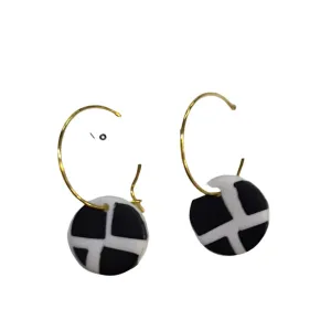 No Shrinking Violet - Go Dotty Mini Gold Hoop Earrings