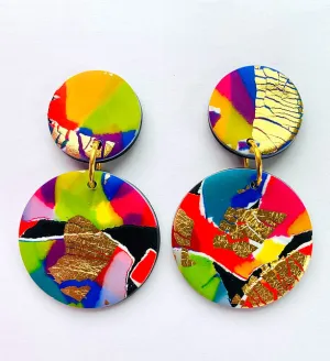 No Shrinking Violet - The 80's Medium Earrings