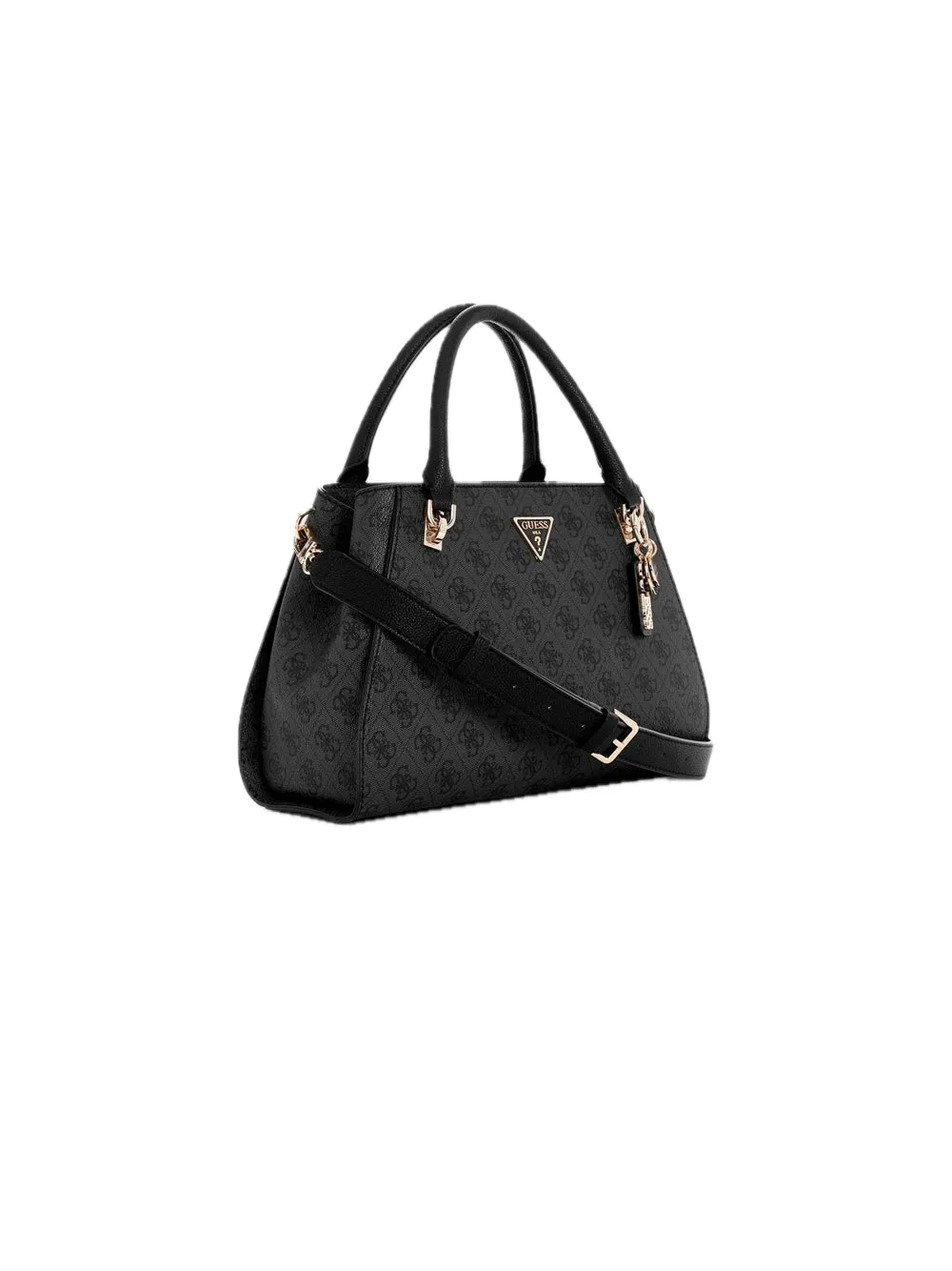 Noelle Luxury Satchel - Coal Logo