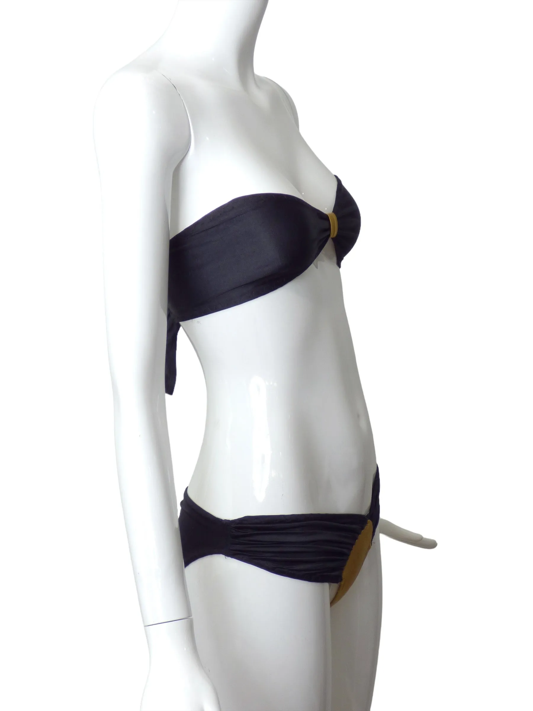 NORMA KAMALI- 1970s AS IS Knit Bikini, Size 4
