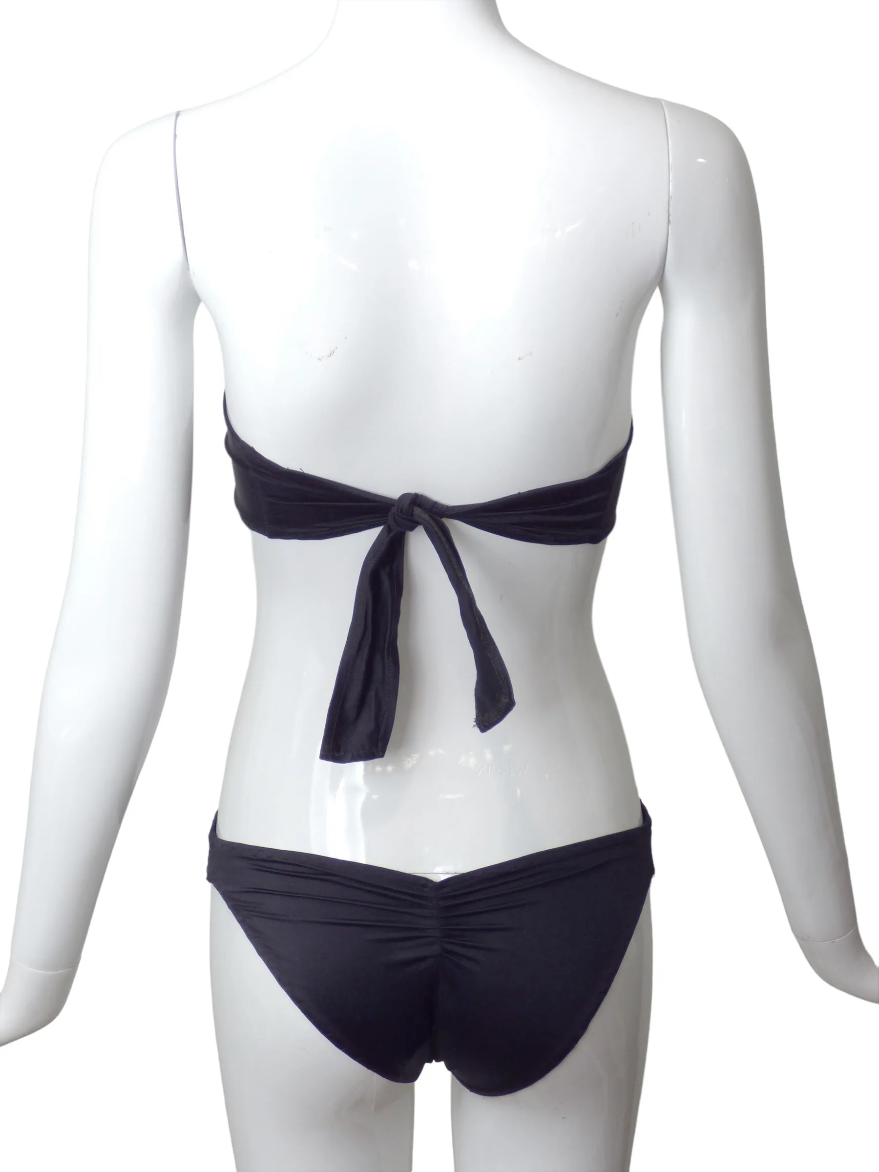 NORMA KAMALI- 1970s AS IS Knit Bikini, Size 4