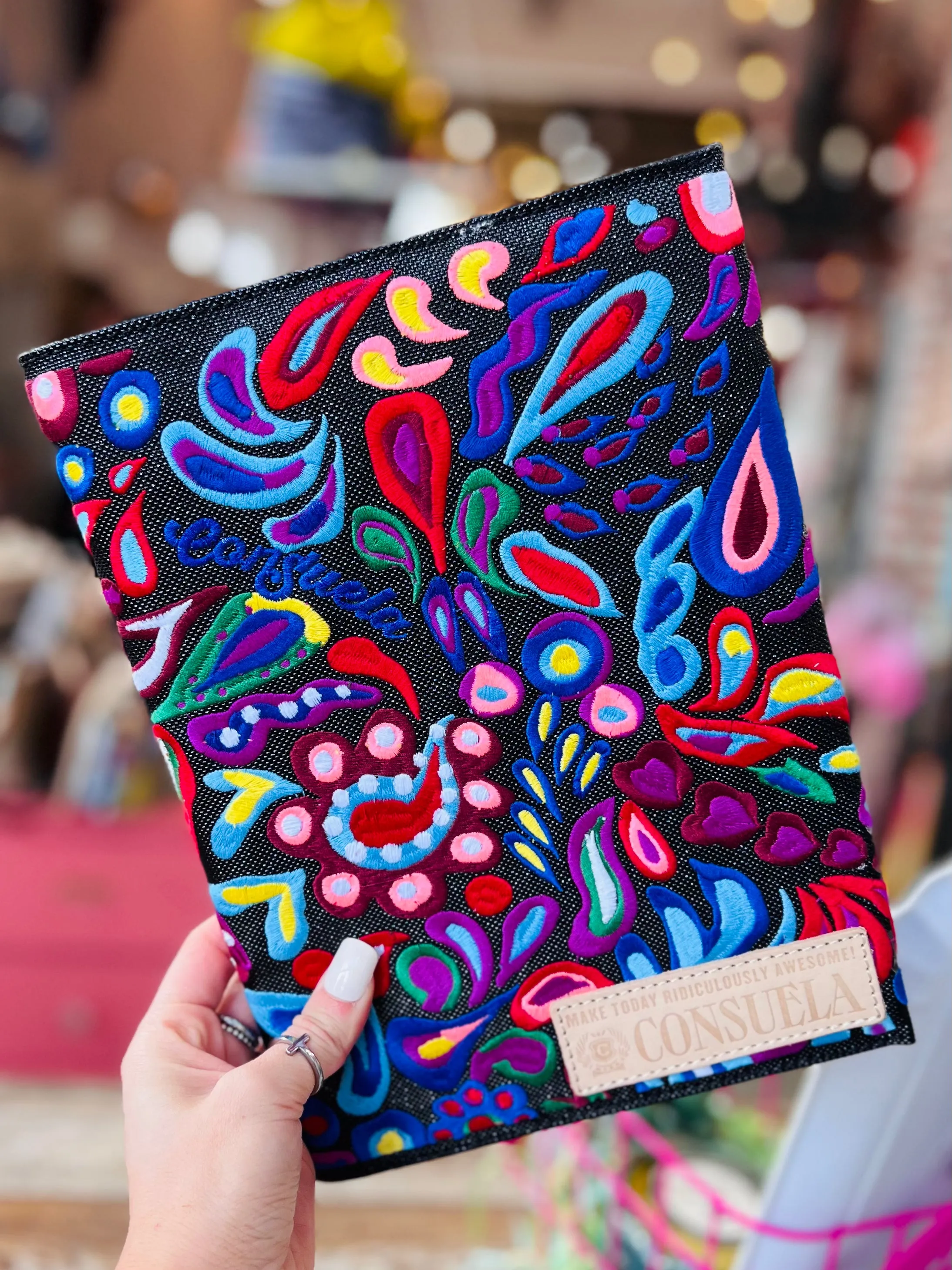 Notebook Cover - Posh Embroidered - CONSUELA