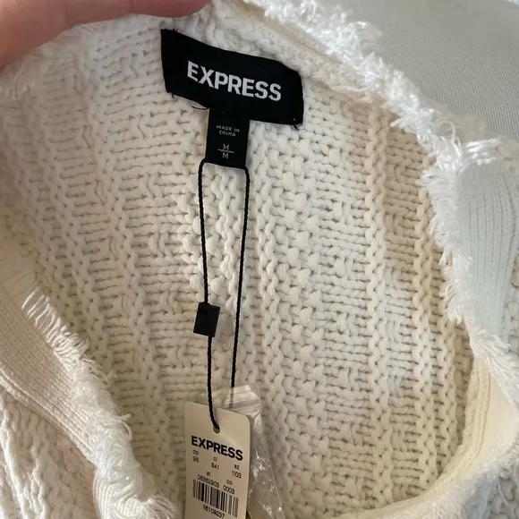 NWT Express Crochet Knit Lady Cardigan Jacket Sweater