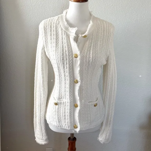 NWT Express Crochet Knit Lady Cardigan Jacket Sweater
