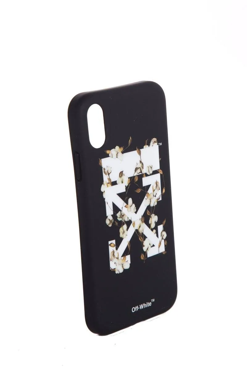 Off White Black Floral iPhone XR Case