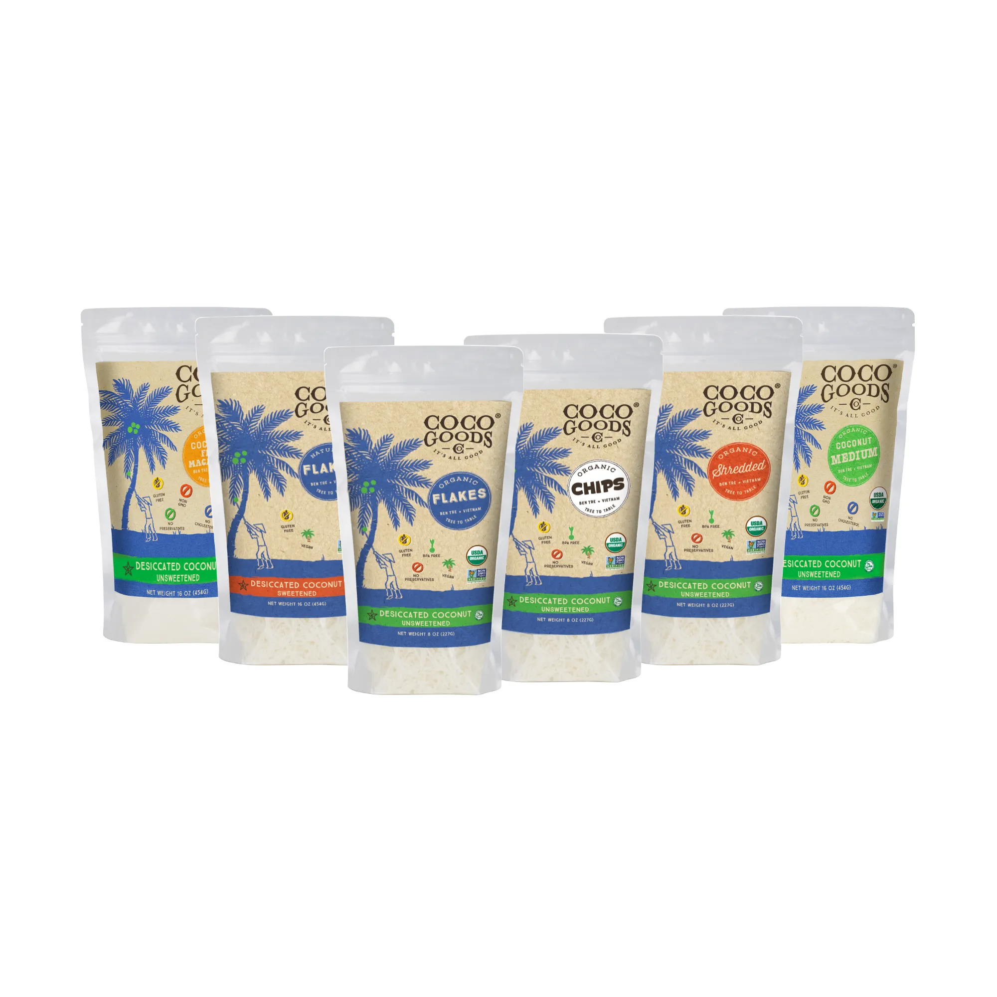 Organic Unsweetened Desiccated Coconut, Fine Grade 16 oz, 2 Pack