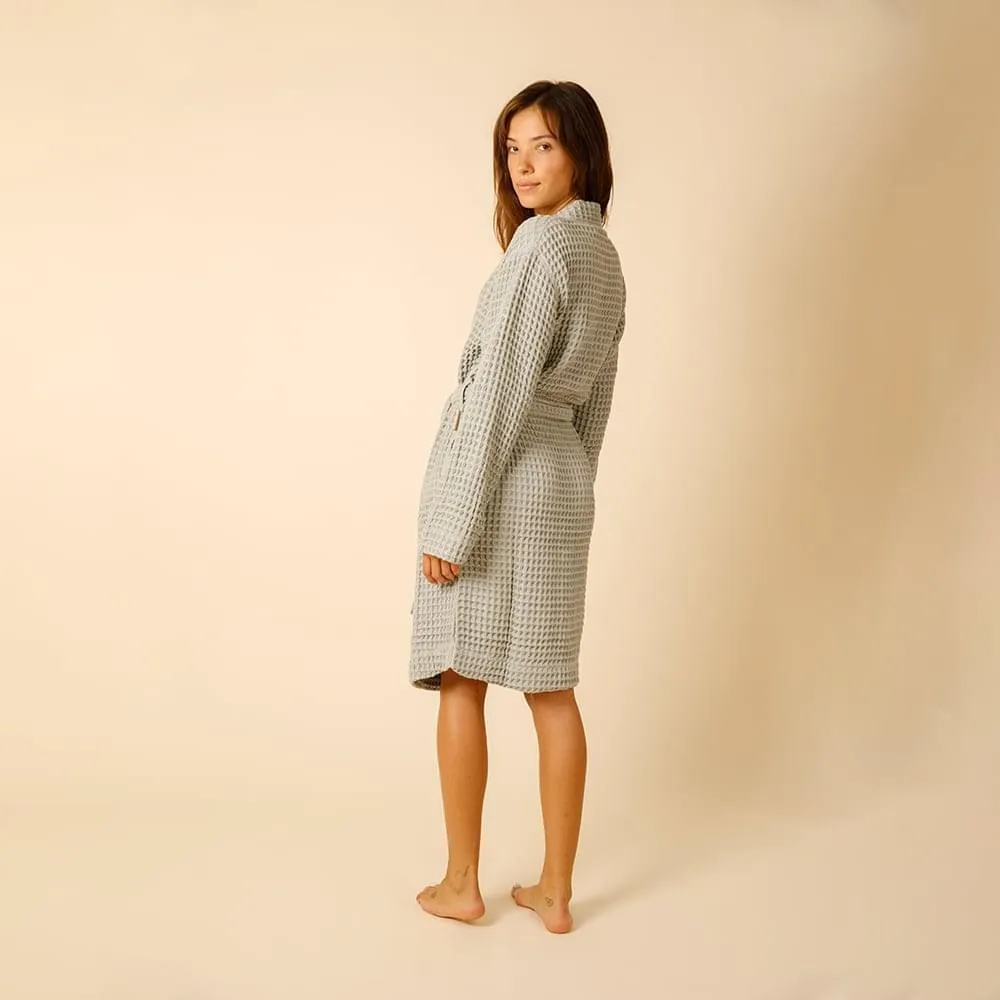 Organic Weightless Waffle Bath Robe