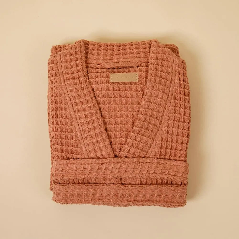 Organic Weightless Waffle Bath Robe