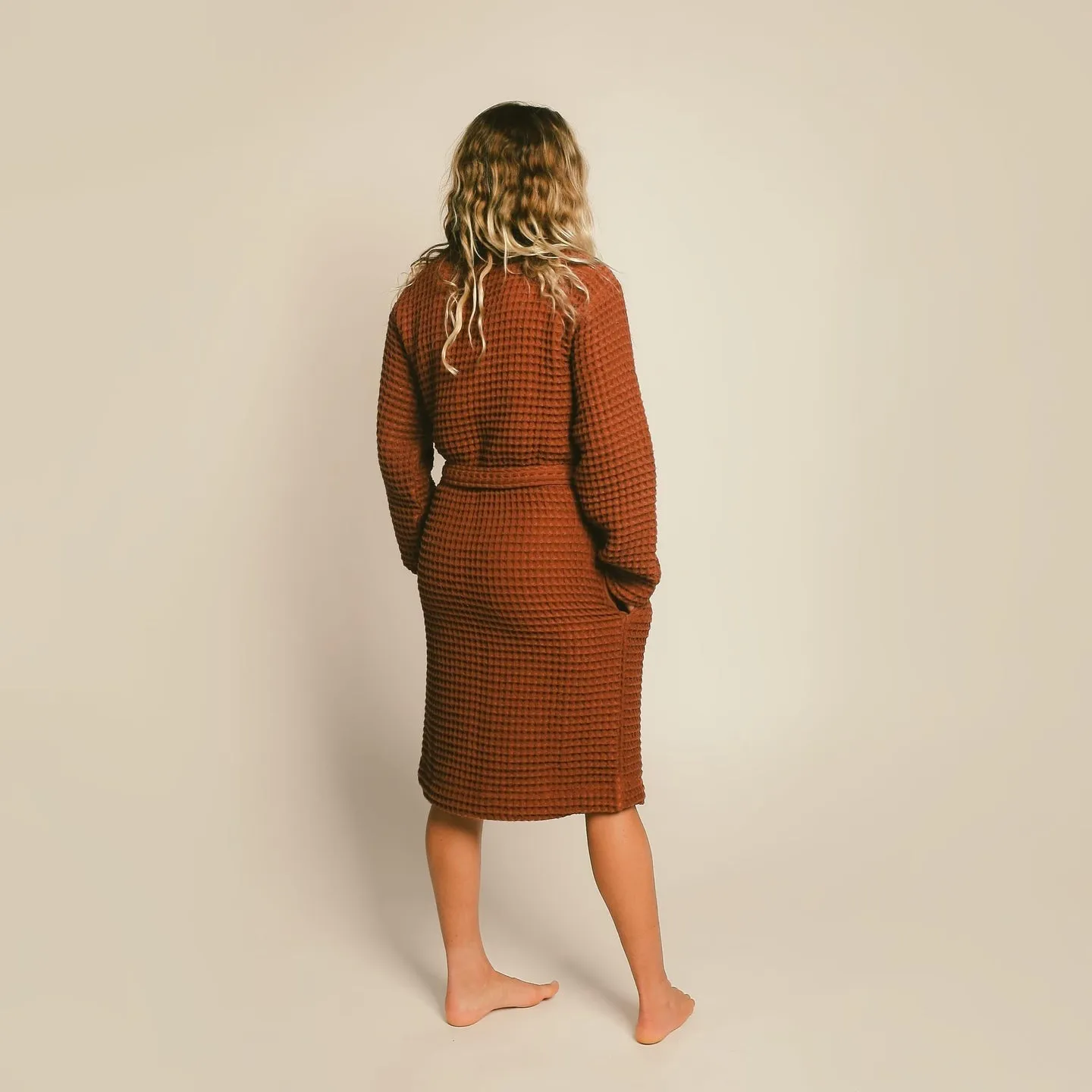 Organic Weightless Waffle Bath Robe