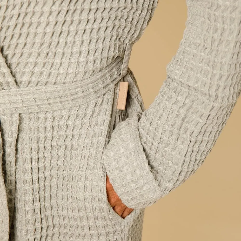 Organic Weightless Waffle Bath Robe