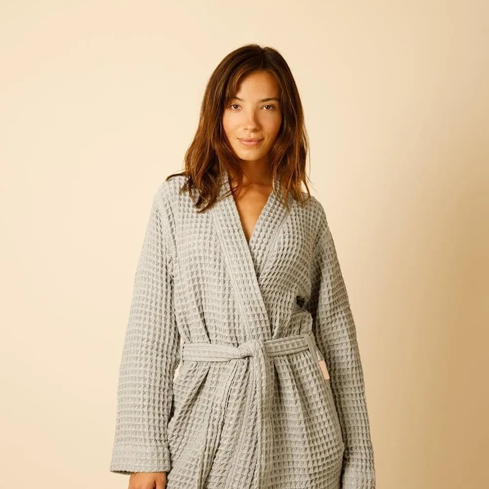 Organic Weightless Waffle Bath Robe