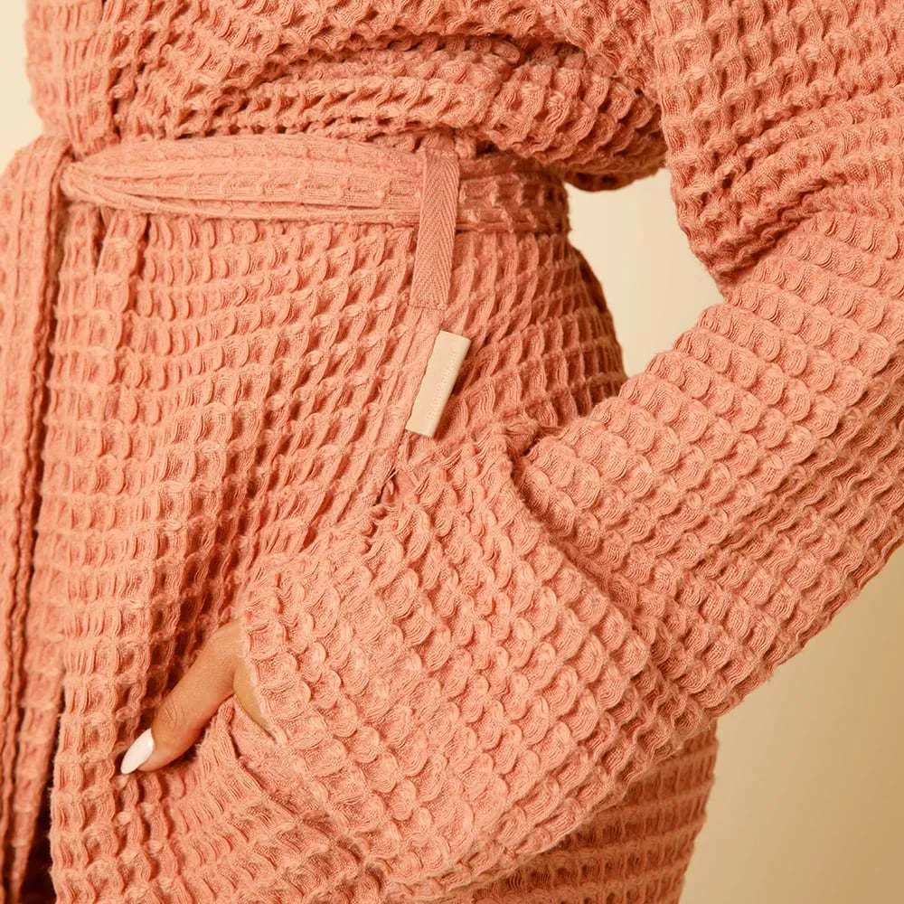 Organic Weightless Waffle Bath Robe