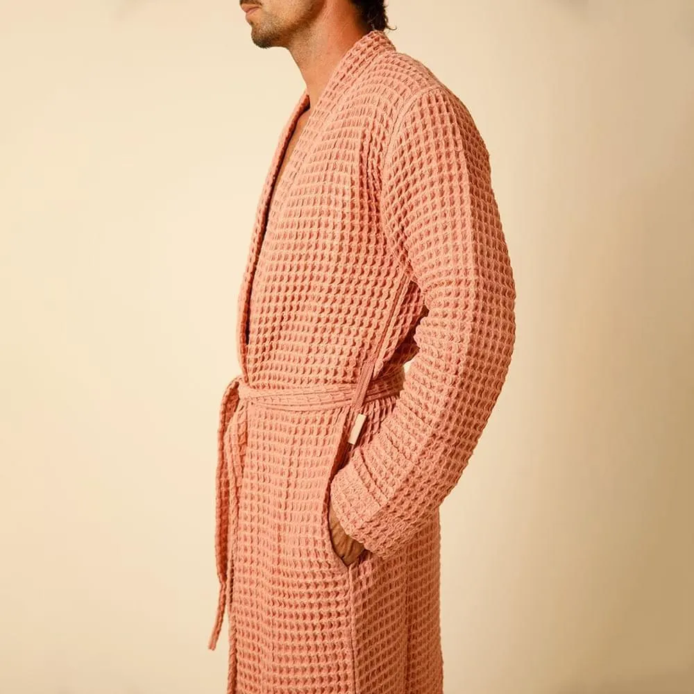 Organic Weightless Waffle Bath Robe