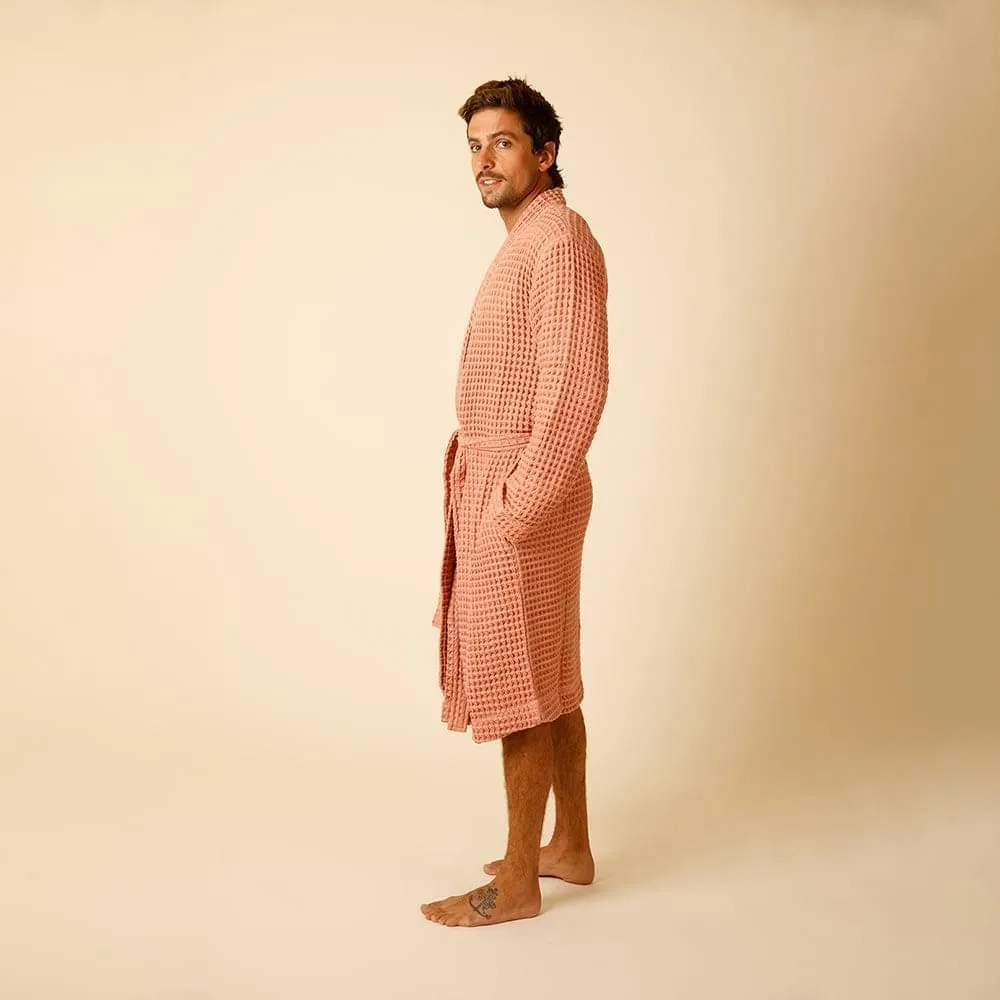 Organic Weightless Waffle Bath Robe