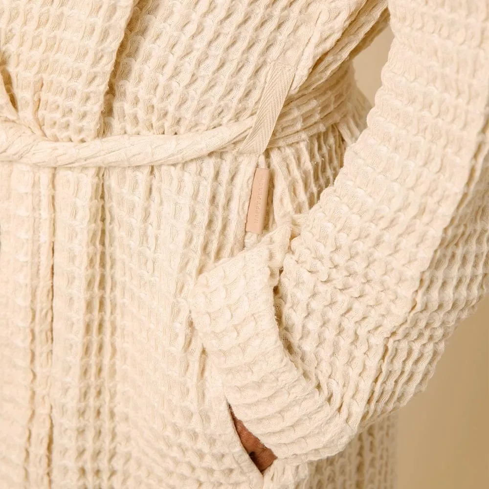 Organic Weightless Waffle Bath Robe