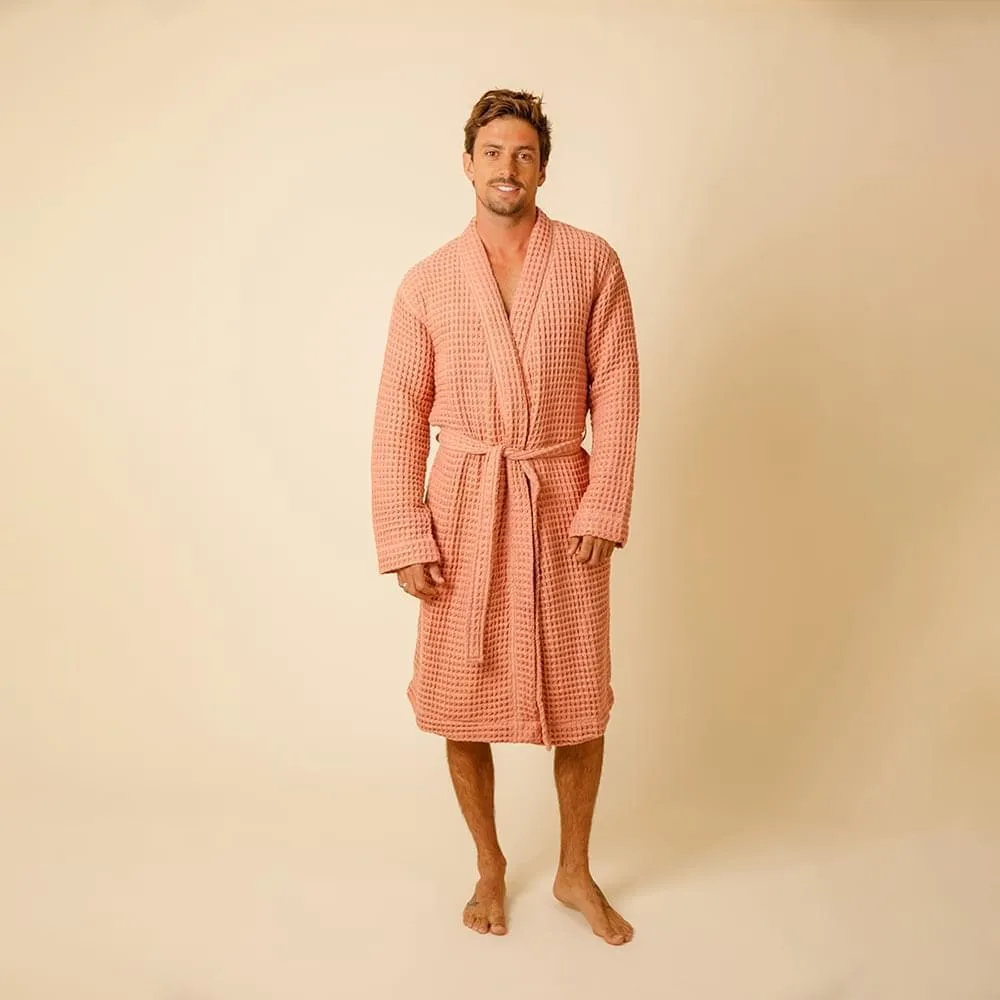 Organic Weightless Waffle Bath Robe
