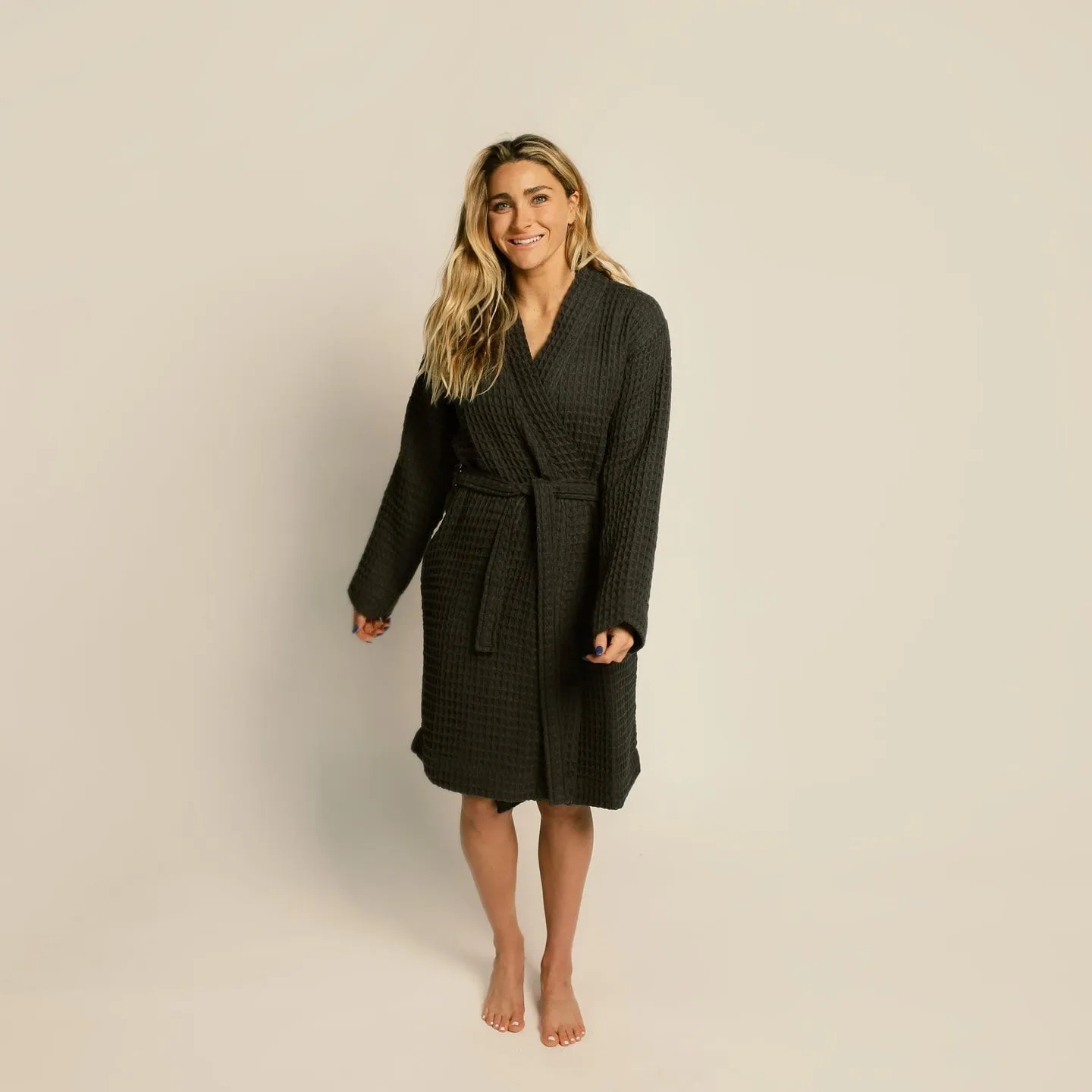 Organic Weightless Waffle Bath Robe