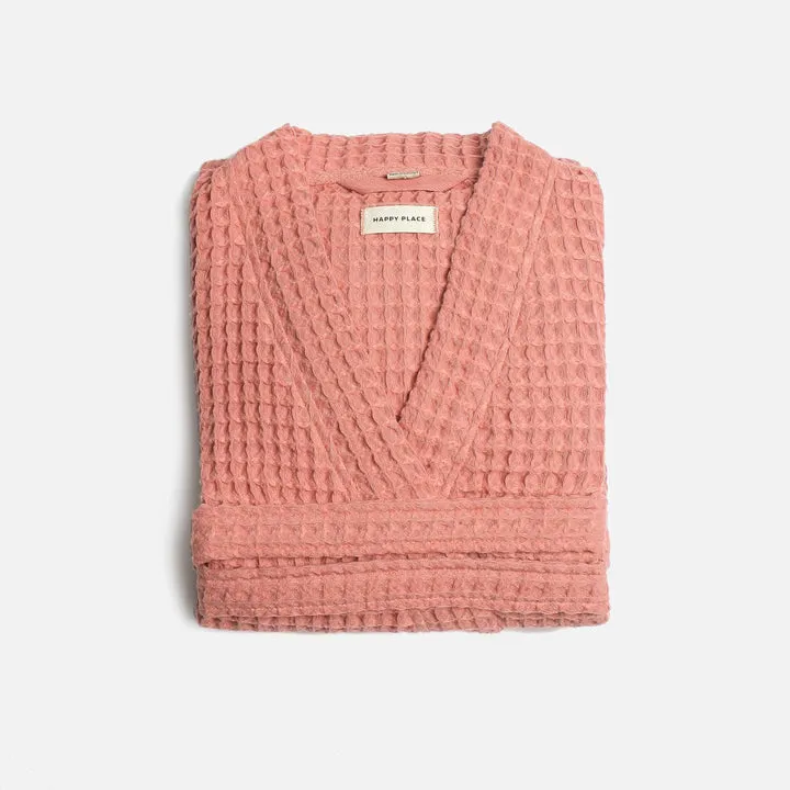 Organic Weightless Waffle Bath Robe