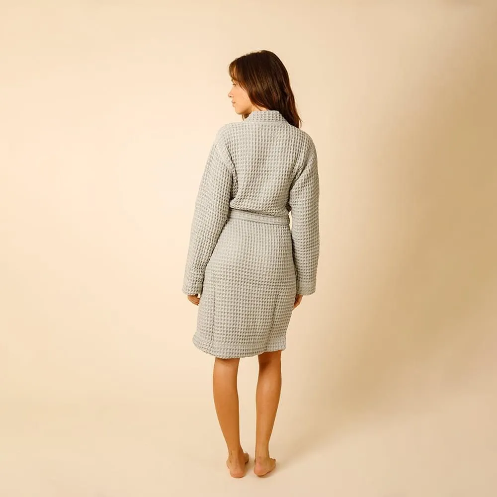 Organic Weightless Waffle Bath Robe