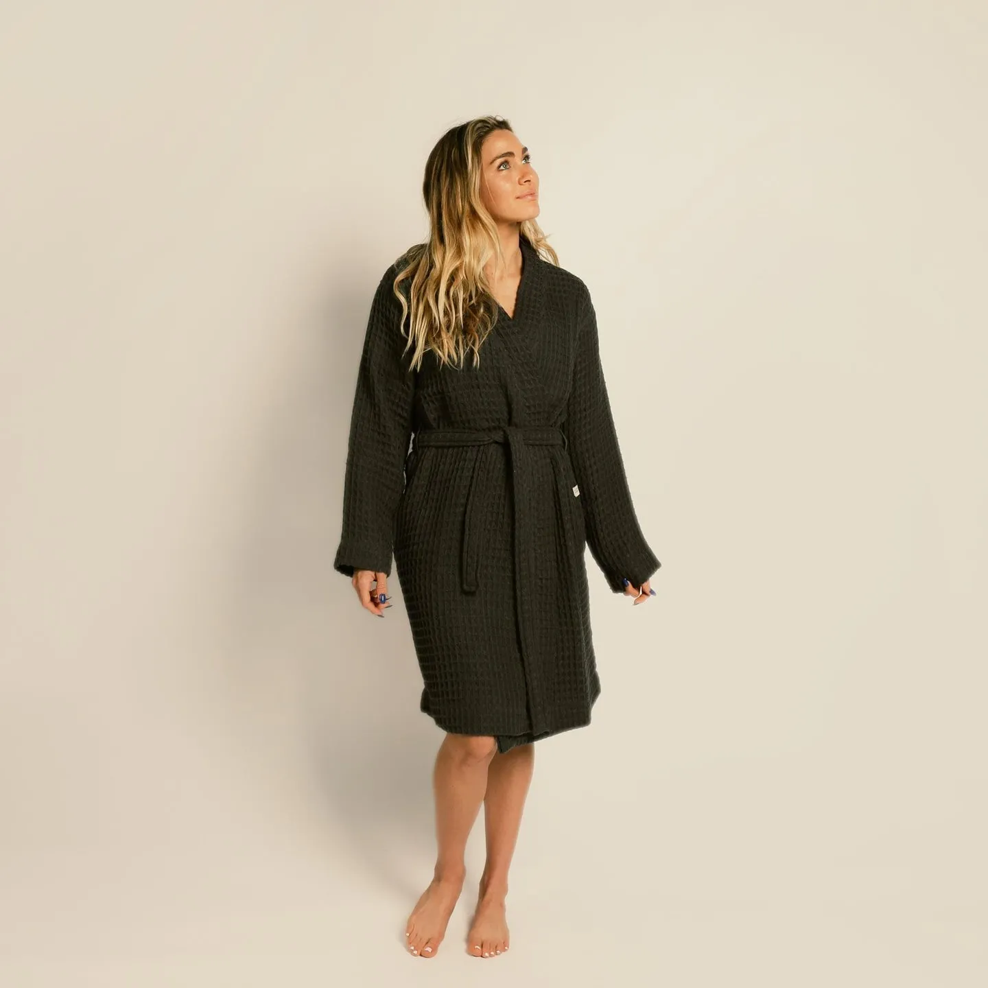 Organic Weightless Waffle Bath Robe