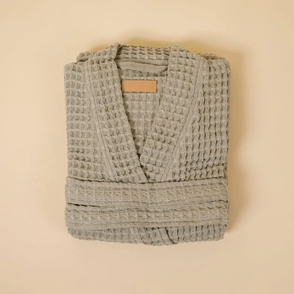 Organic Weightless Waffle Bath Robe