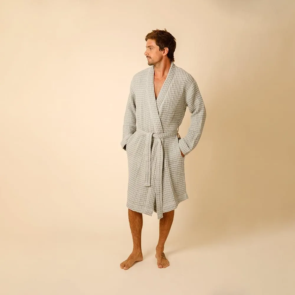 Organic Weightless Waffle Bath Robe