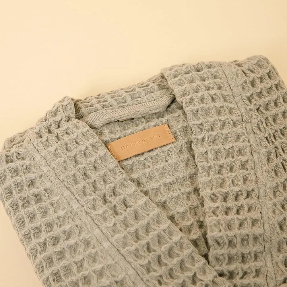 Organic Weightless Waffle Bath Robe