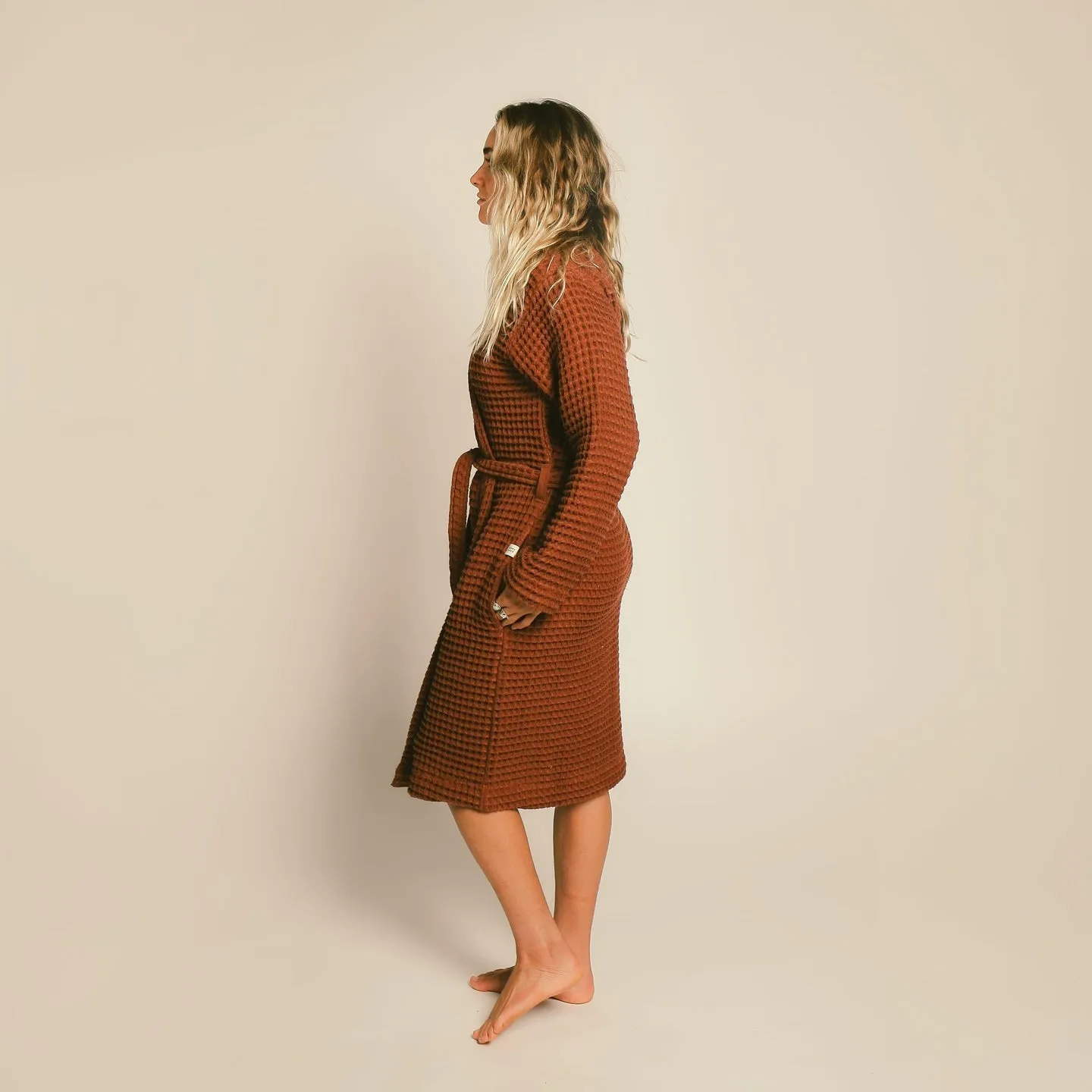 Organic Weightless Waffle Bath Robe