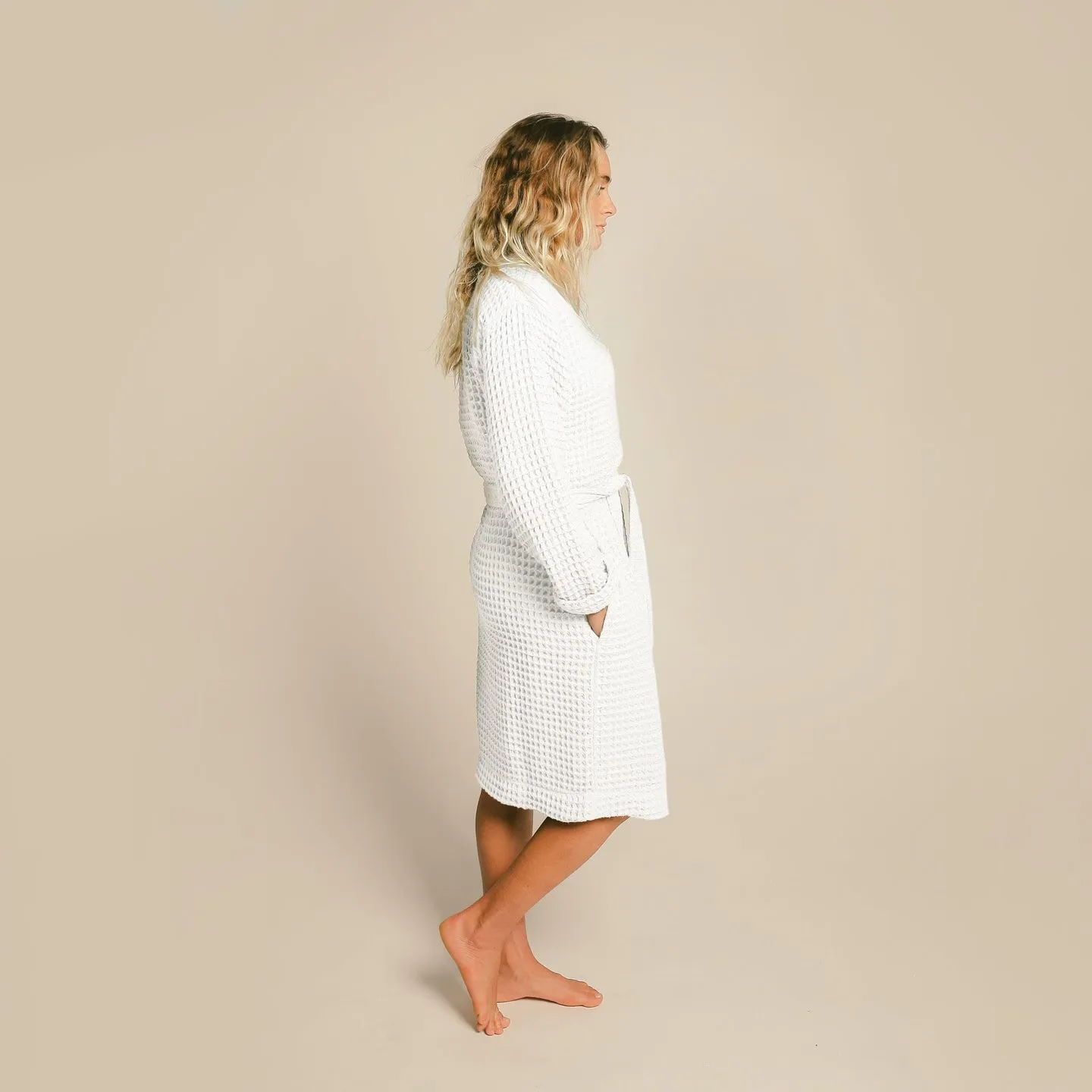 Organic Weightless Waffle Bath Robe