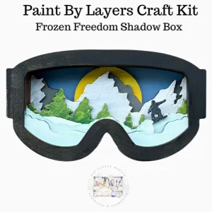 Our Little Makery - Bear Kit | Frozen Freedom Shadow Box Kit