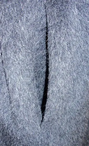 PATRICK KELLY 1980s Charcoal Wool and Mohair Ladies Coat
