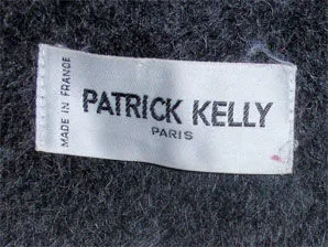 PATRICK KELLY 1980s Charcoal Wool and Mohair Ladies Coat