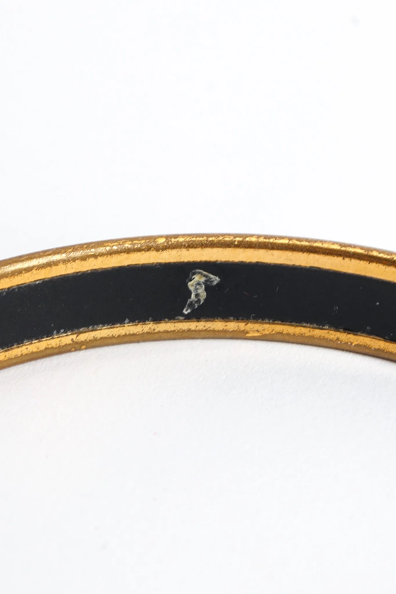 Peacock Fern Narrow Enamel Bracelet