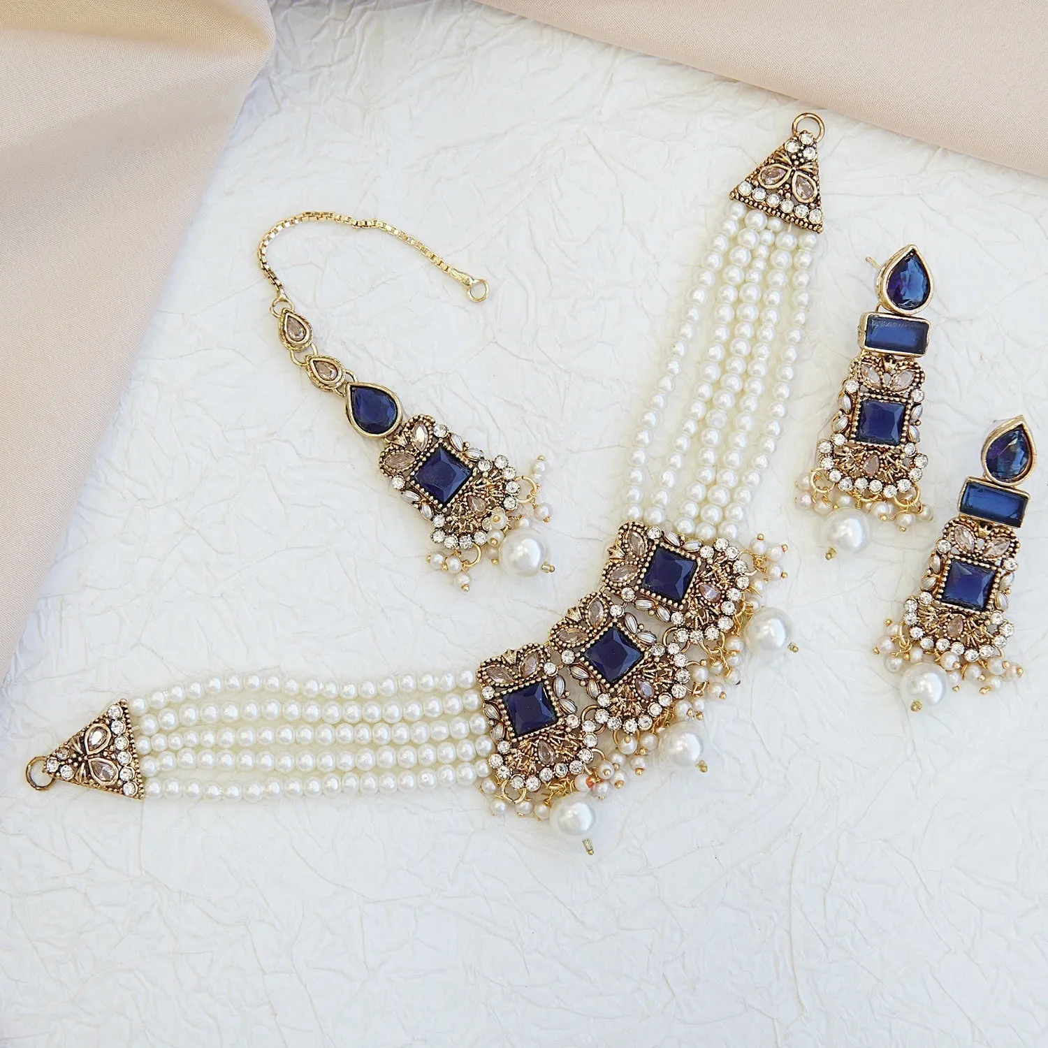 Pearls Handmade Rani Choker
