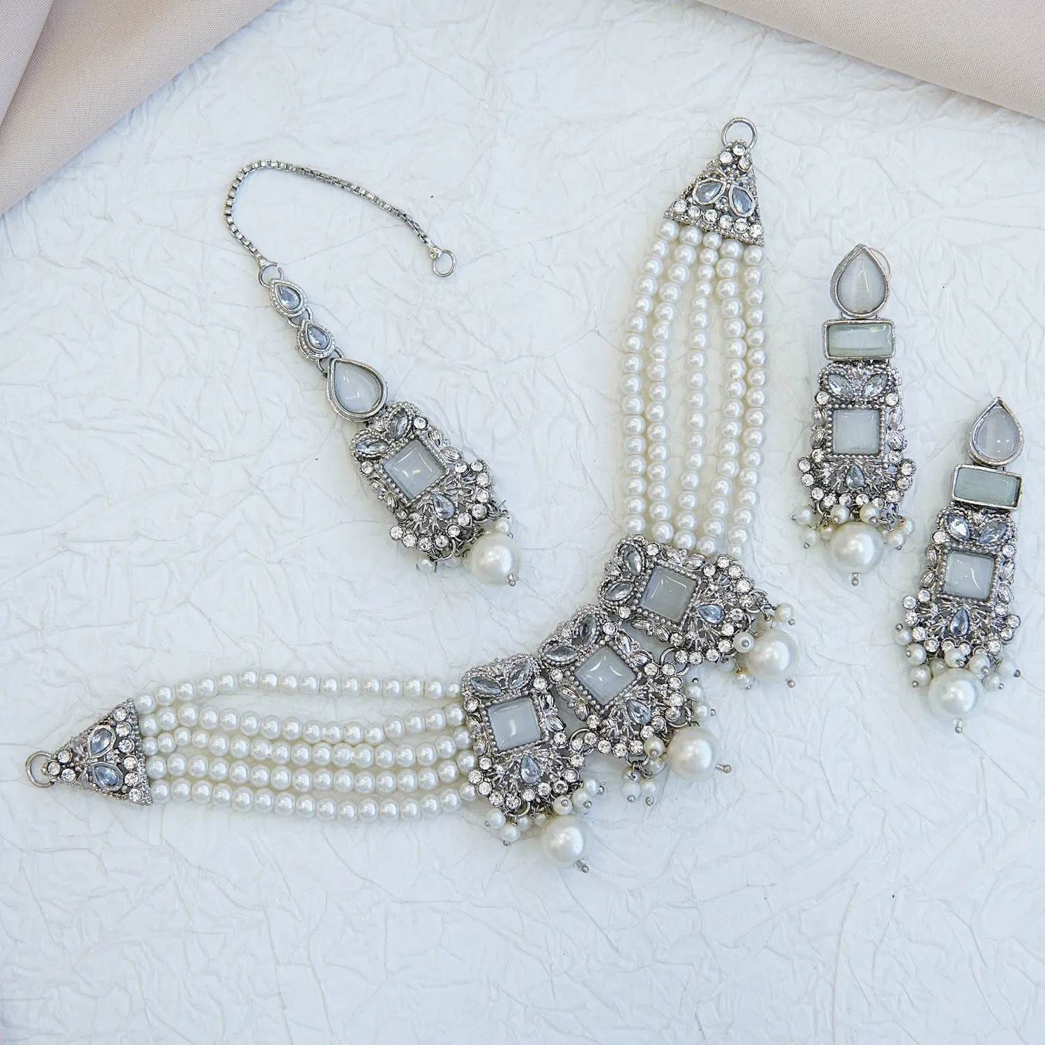Pearls Handmade Rani Choker