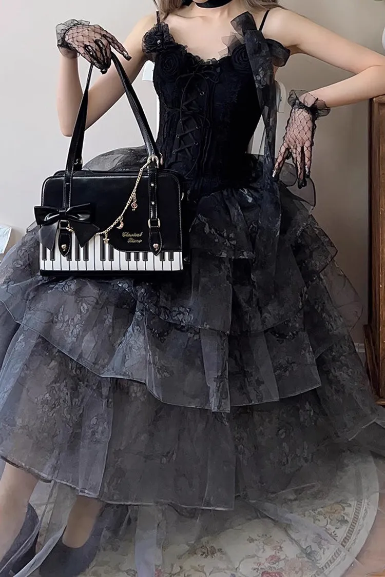 Piano Waltz Bowknot Sweet Lolita Handbag 4 Colors