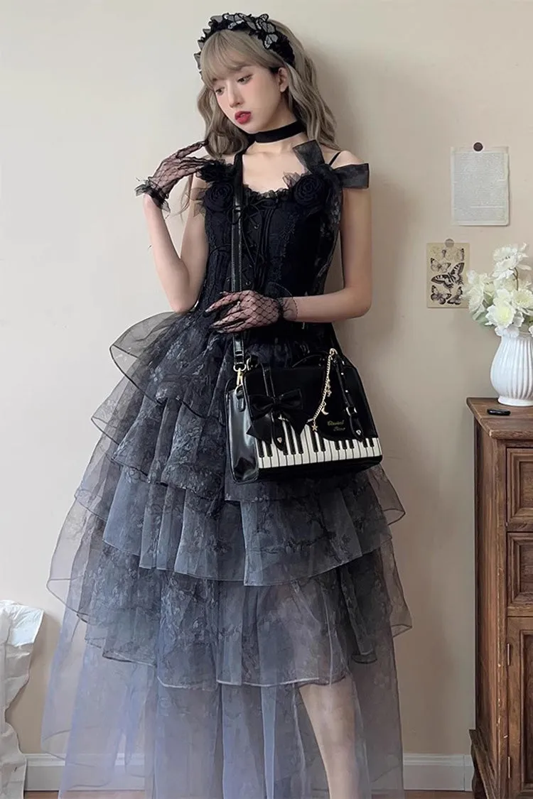 Piano Waltz Bowknot Sweet Lolita Handbag 4 Colors