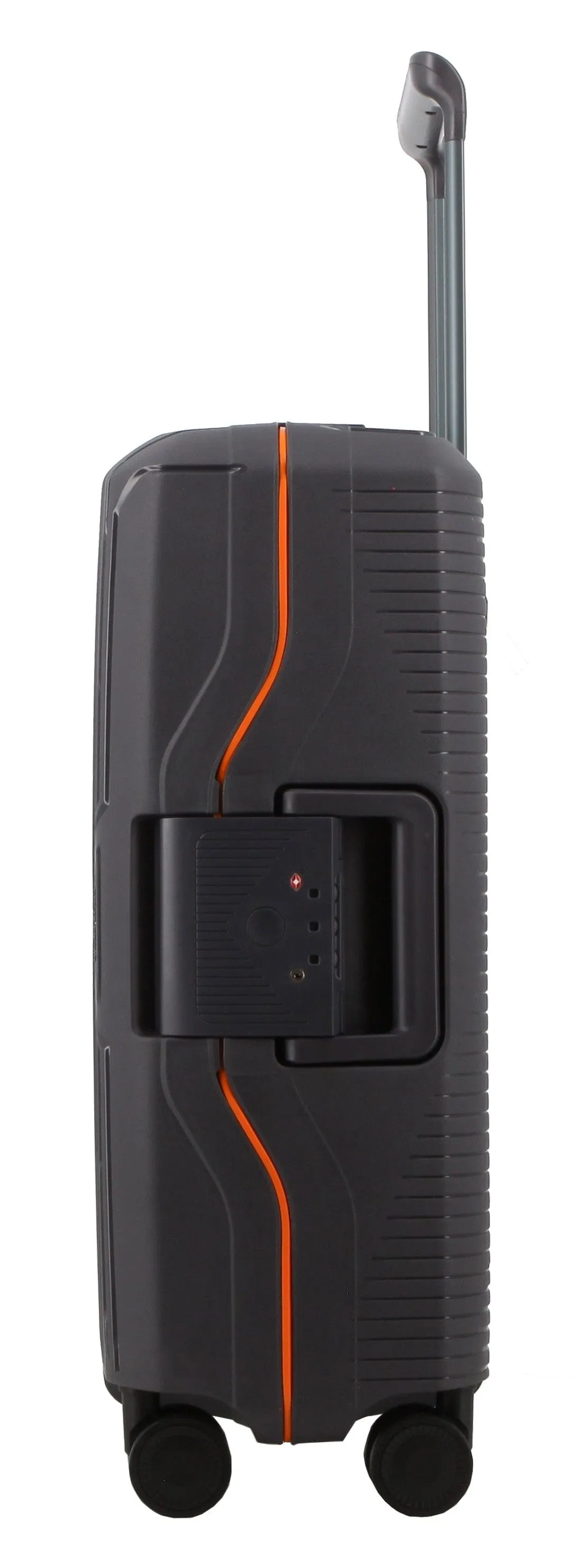 Pierre Cardin Cannes Clip Case 28 Inch Luggage Charcoal/Orange