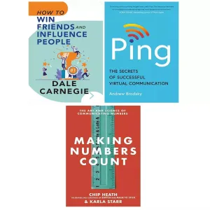 Ping, Making Numbers Count[Hardcover], How To Win Friends and Influence People 3 Books Set