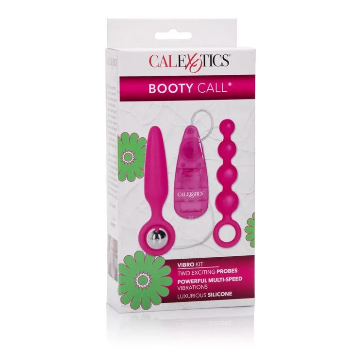 Pink Booty Call Booty Vibro Kit by CalExotics