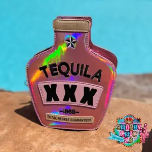 Pink Holographic Tequila Crossbody