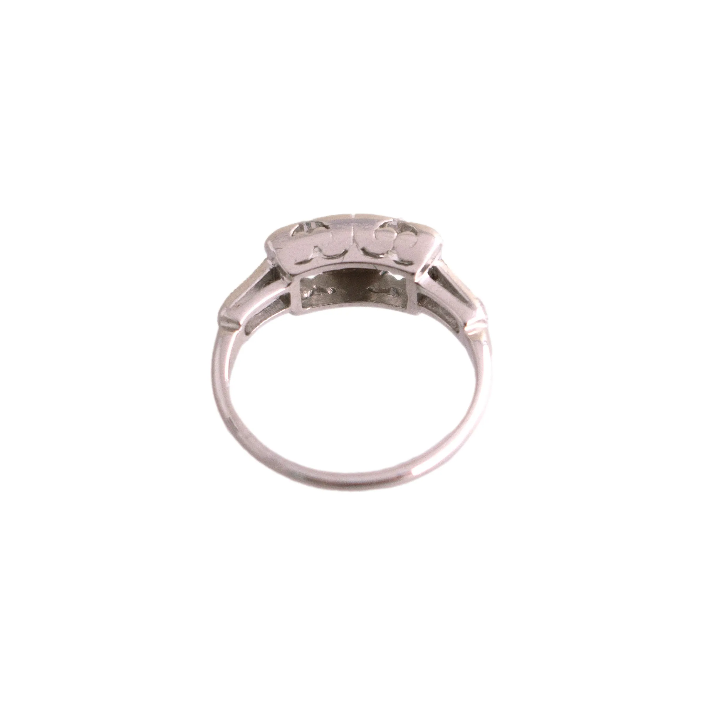 Platinum Toi et Moi Diamond Ring