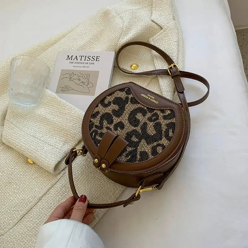 Plush Keychain Round Checkered Handbag