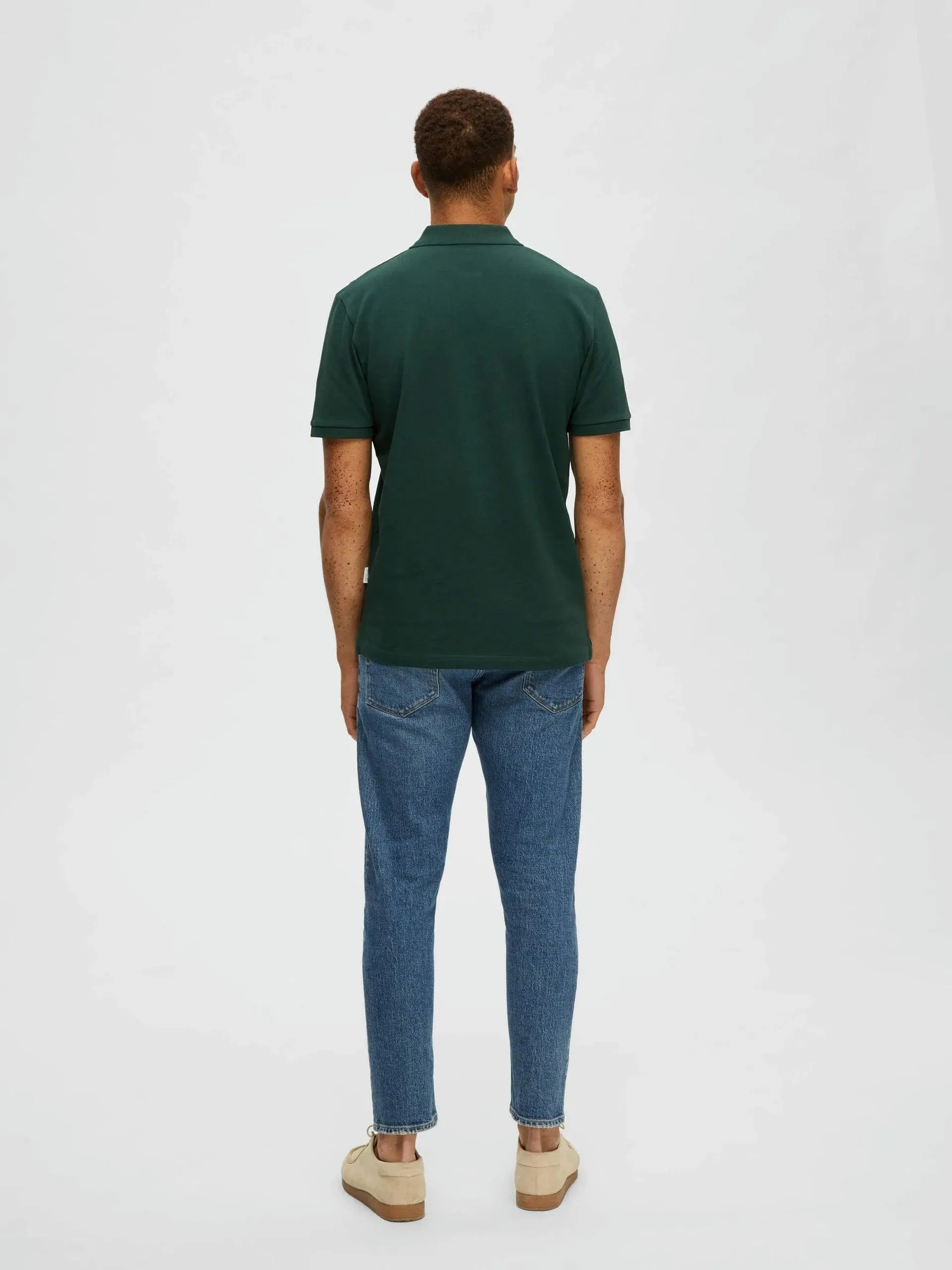 Polo Selected Manga Corta Dante Trekking Green