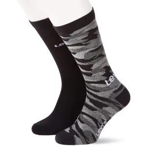 Ponožky Levis Unisex Camo Regular Cut 2 páry čierne