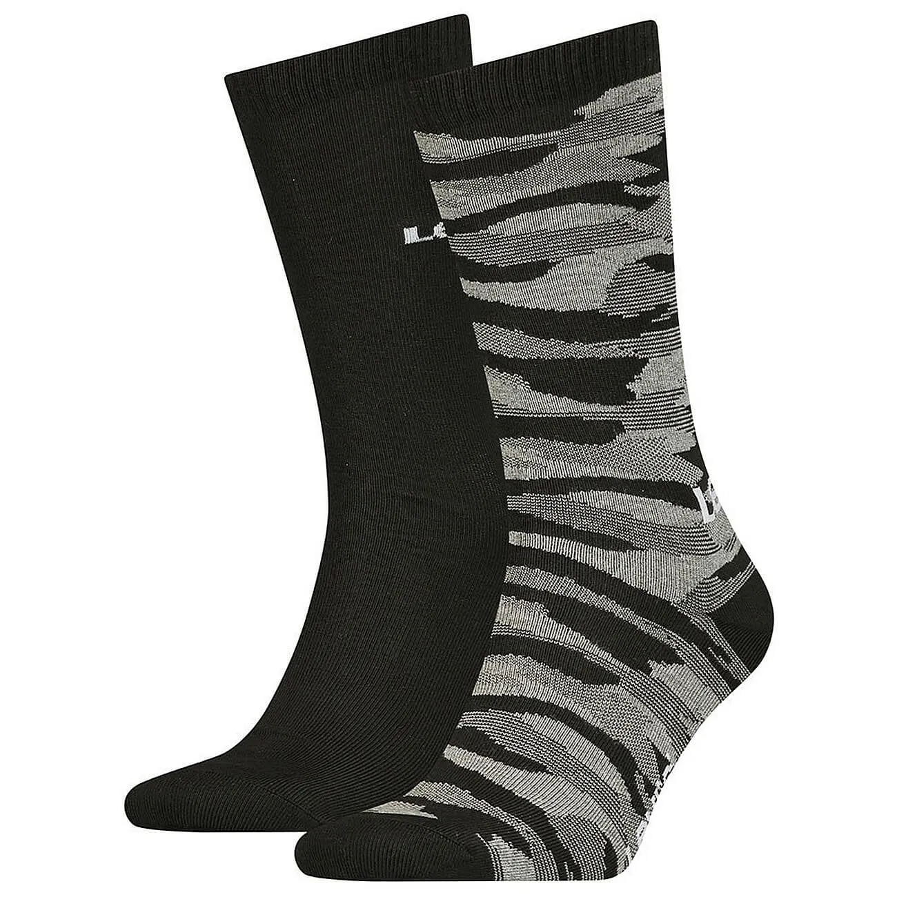 Ponožky Levis Unisex Camo Regular Cut 2 páry čierne