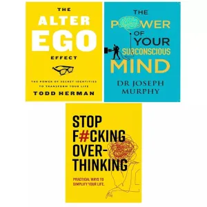 Power of Your Subconcious,Alter Ego Effect HB,Stop F cking Over-thinking 3 Books Set