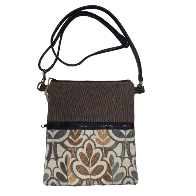 Private Label Beige Print Crossbody Bag